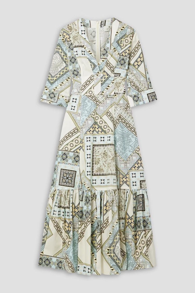 Etro ETRO Printed 100% cotton-poplin midi dress IT 38 MSRP $2250 Size XS / US 0-2 / IT 36-38 - 1 Thumbnail