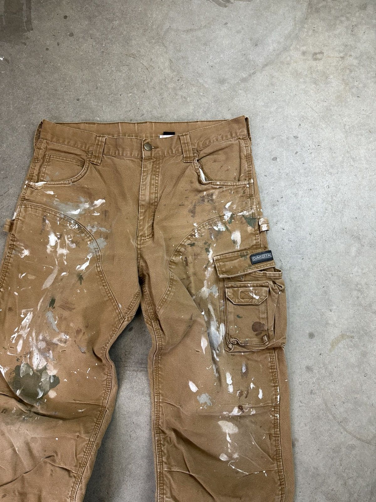 Dakota Grizzly Vintage Dakota Double Knee Painter Work Pants 35" Size US 35 - 2 Thumbnail
