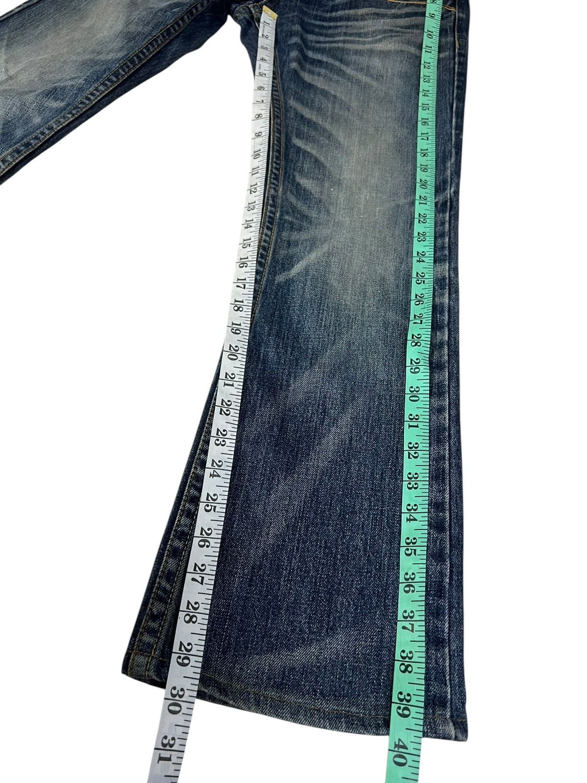 Japanese Brand Red Pepper Flare Denim Jean Size US 30 / EU 46 - 20 Thumbnail