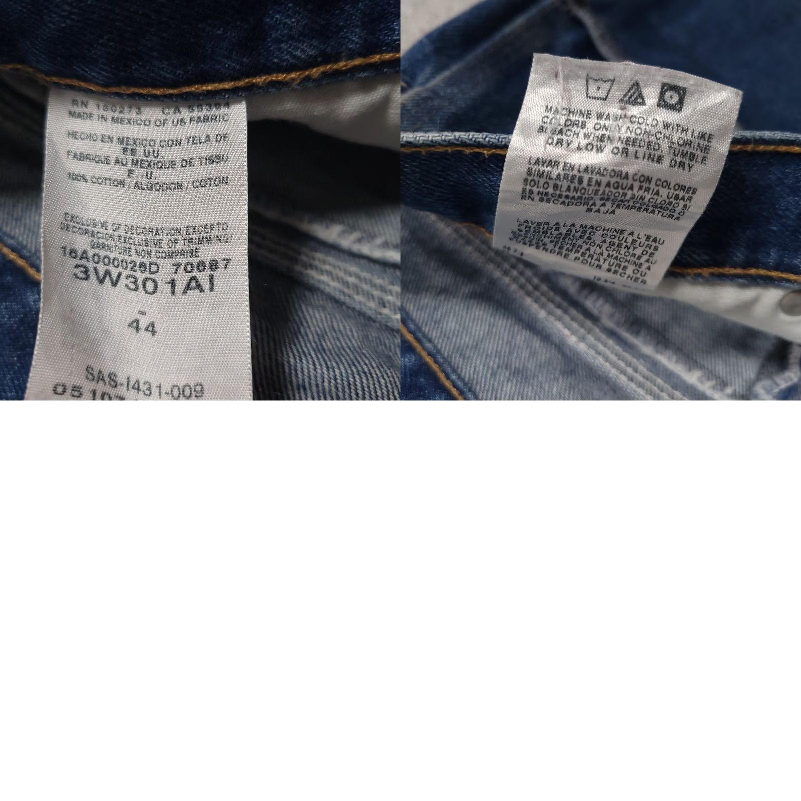 Wrangler VINTAGE Wrangler Riggs Workwear Carpenter Jean Shorts Mens 44 Grunge Denim Linen Blue 10 in Inseam Pants Mens Size US 44 / EU 60 - 10 Thumbnail