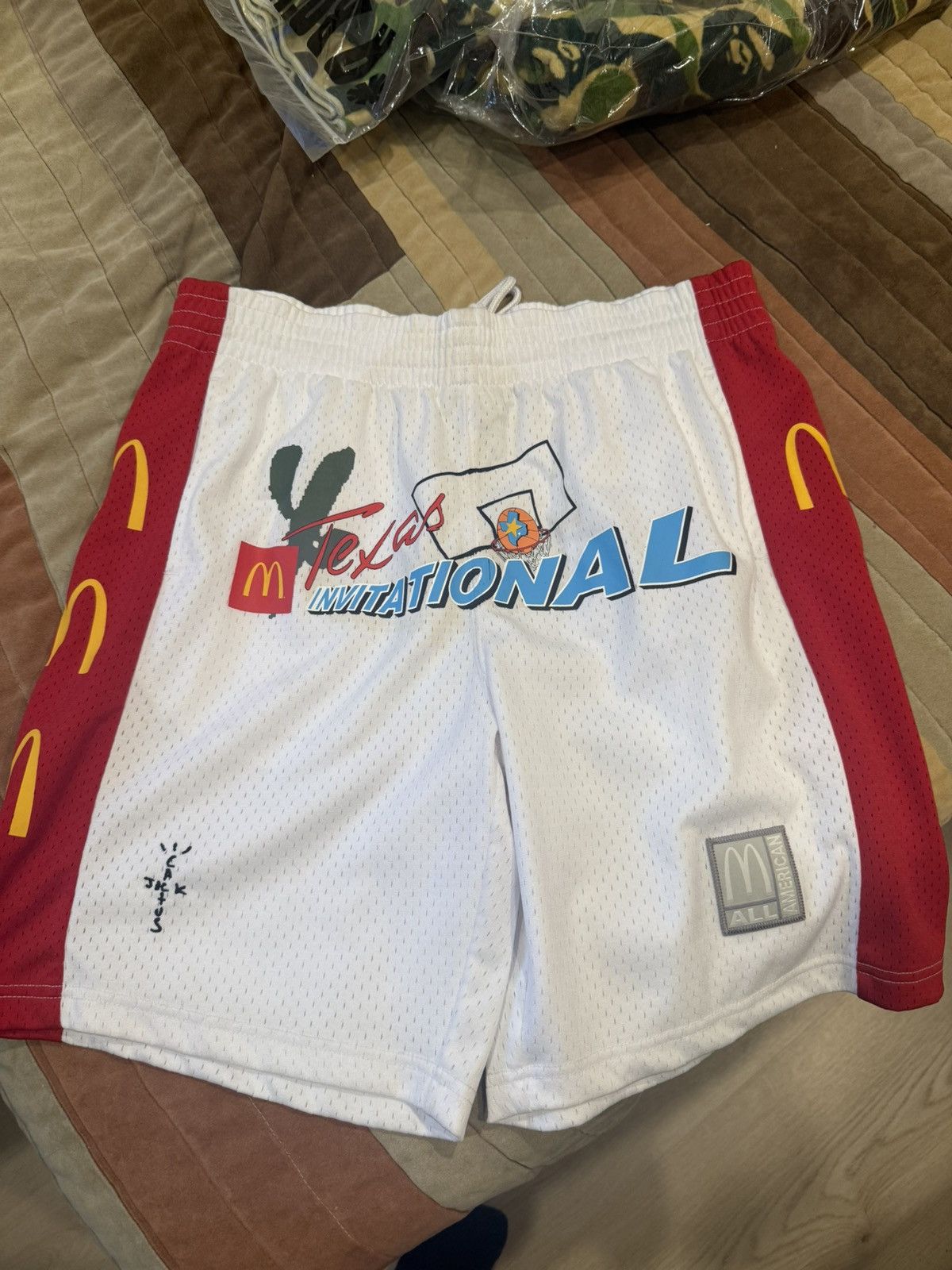 Cactus Jack x McDonalds All American Shorts White
