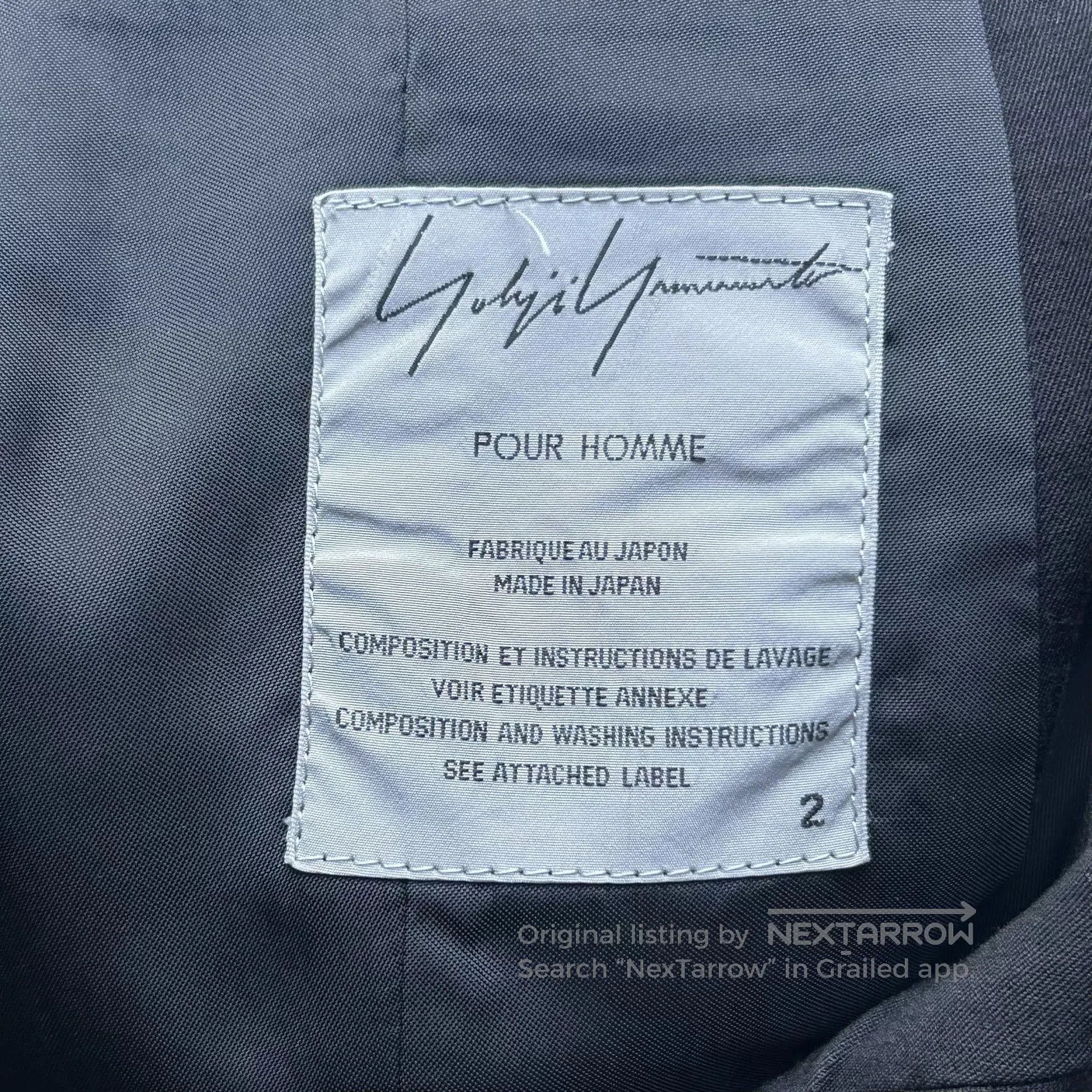 Yohji Yamamoto Yohji Yamamoto 07ss Double Button Suit. Size US M / EU 48-50 / 2 - 7 Thumbnail