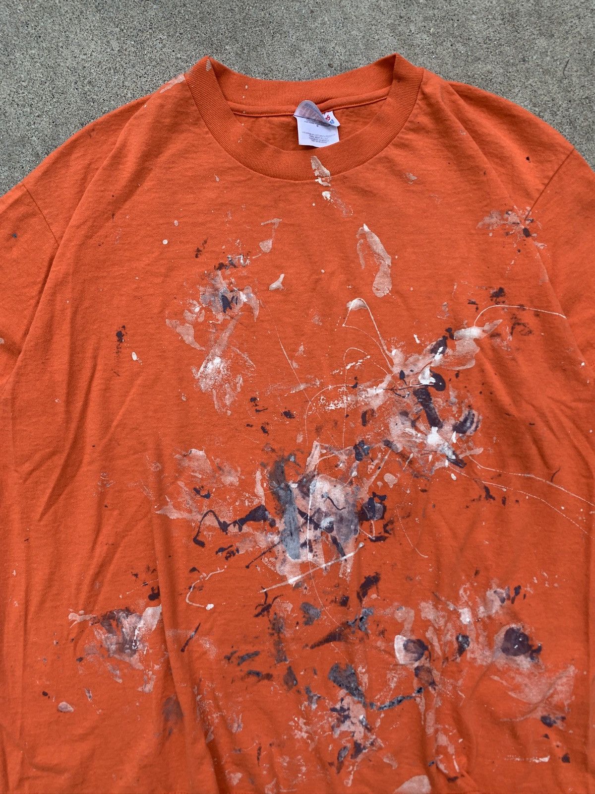 Hanes Vintage Hanes Heavyweight Blank Orange Painters T-Shirt Size US L / EU 52-54 / 3 - 2 Thumbnail