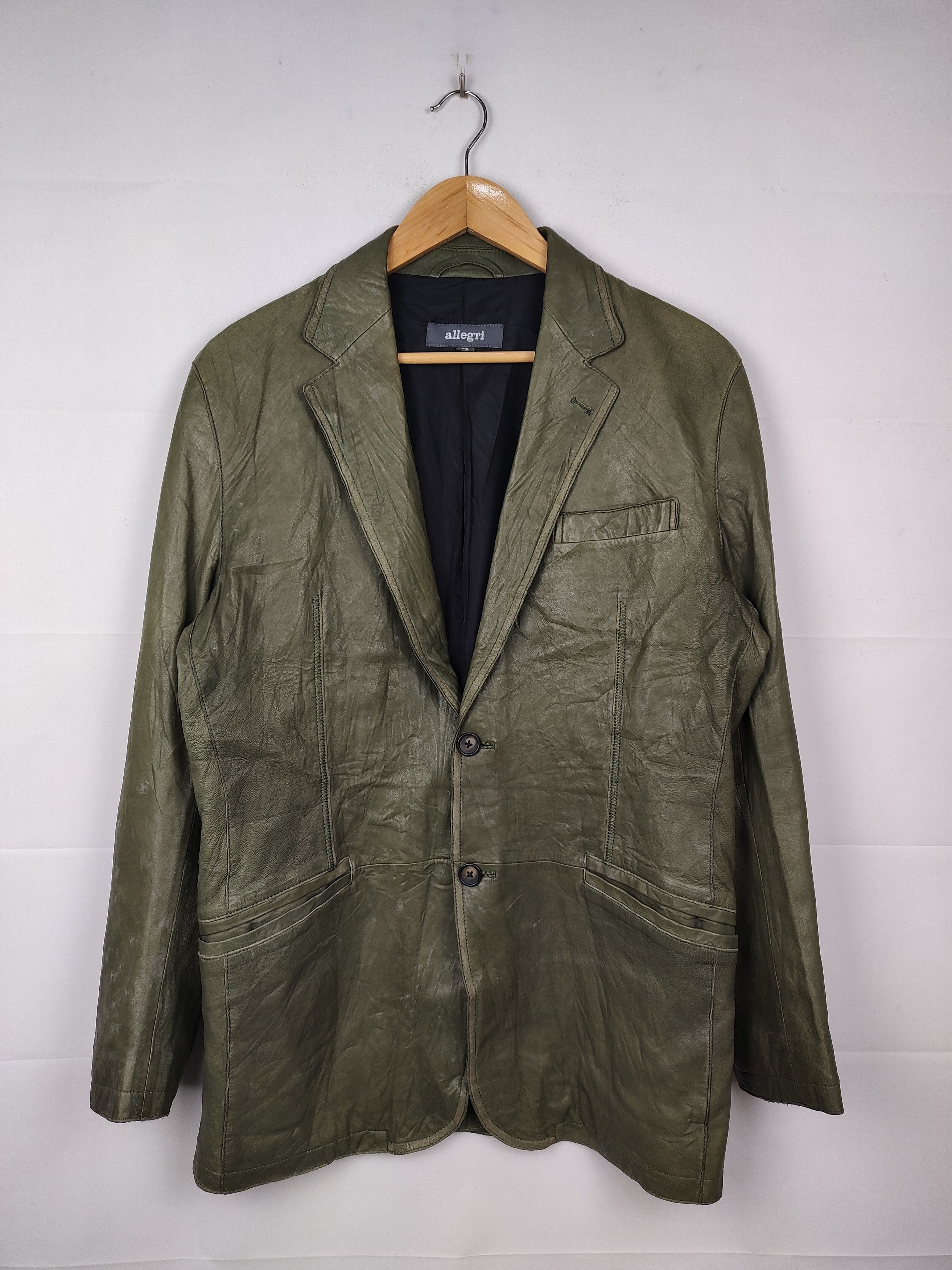 Allegri Allegri Leather Blazer Jacket Size US M / EU 48-50 / 2 - 1 Thumbnail