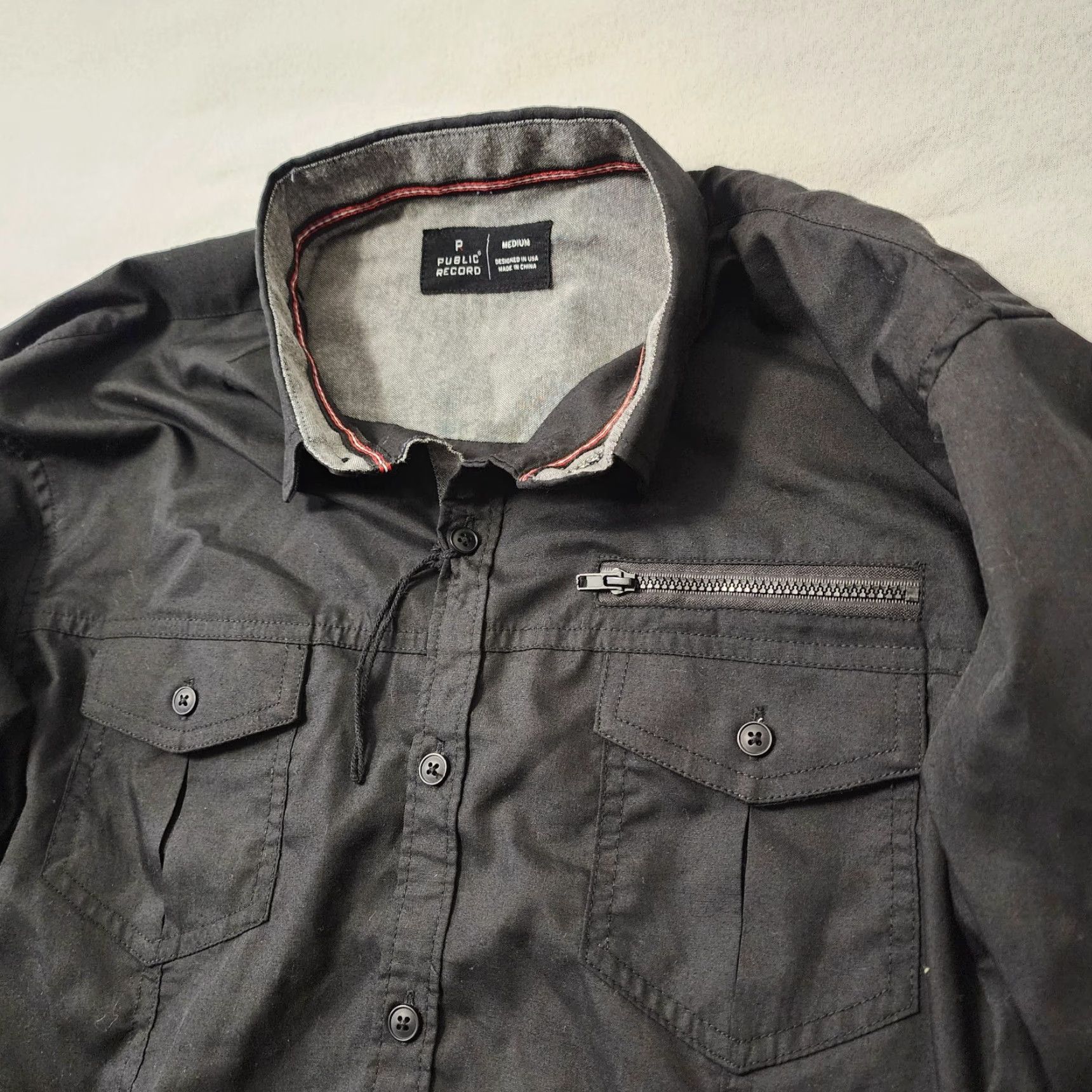 Vintage Public Rec Shirt Mens Medium Black Button-Up Casual Performance Pockets Danny Size US M / EU 48-50 / 2 - 3 Thumbnail