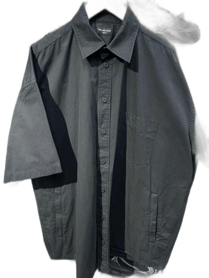Balenciaga Black Logo Shirt Size Large
