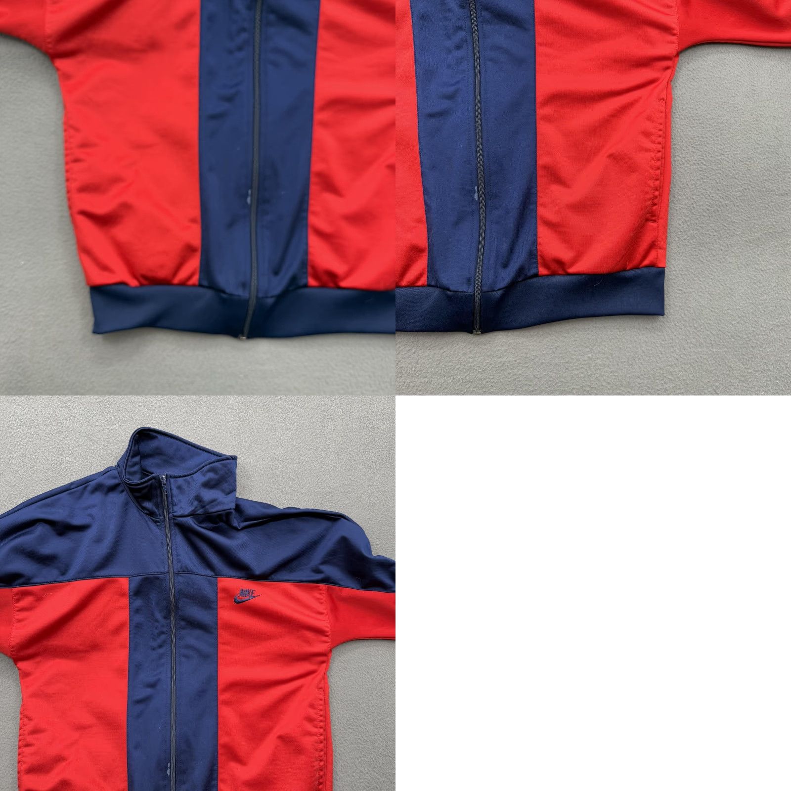 Nike Nike Track Jacket Mens M Navy Blue Red White Colorblock Full Zip Swoosh Size US M / EU 48-50 / 2 - 8 Thumbnail
