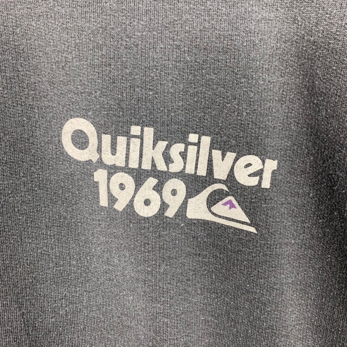 Quiksilver QUIKSILVER Sleeve Big Logo Faded Gray Sweatshirt #1901-C83 Size US M / EU 48-50 / 2 - 10 Thumbnail