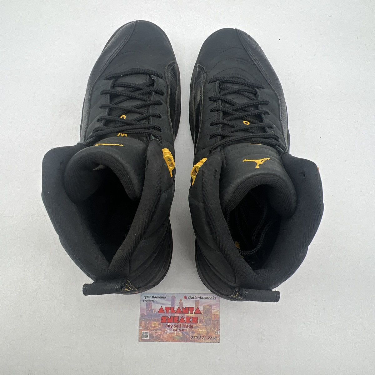Jordan Brand Air Jordan 12 black taxi Size US 11 / EU 44 - 6 Thumbnail
