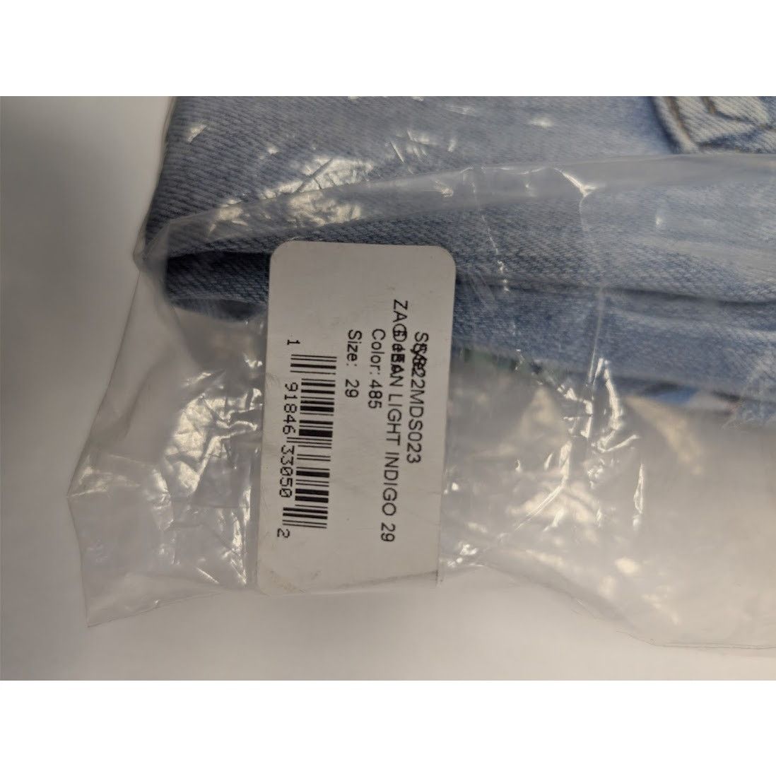 Amiri o1rshd1 Zig Zag Jean Denim Jeans in Light Indigo 29 Size US 29 - 20 Thumbnail