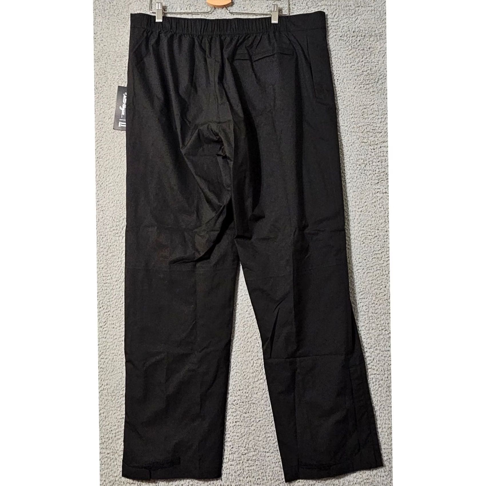Vintage Walter Hagen Pants Mens XL Black Golf Rain Waterproof Windbreaker NWT Size US 36 / EU 52 - 2 Thumbnail