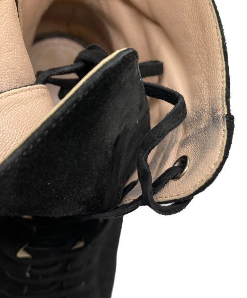Miu Miu MIU MIU Lace Up Suede Boots Black 23cm Size US 6 / IT 36 - 7 Thumbnail