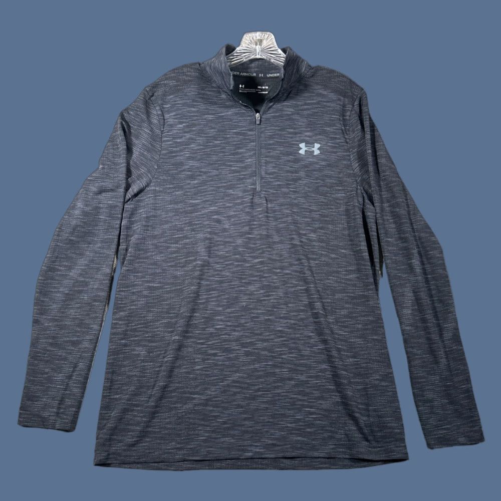 Under Armour Under Armour Fitted Heatgear Pullover 1/4 Zip Long Sleeve Black Medium Size US M / EU 48-50 / 2 - 1 Thumbnail