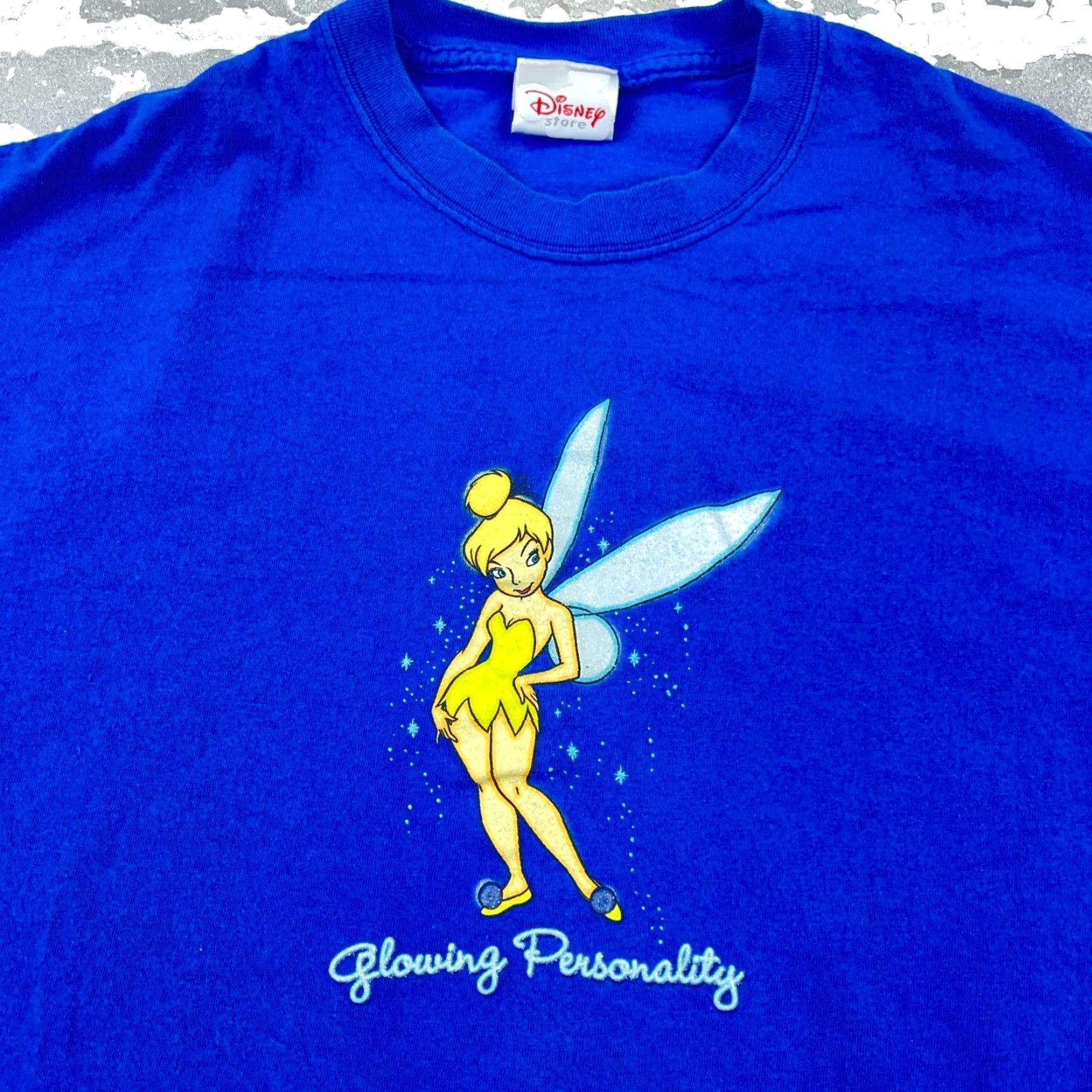 Disney VINTAGE Disney T-Shirt Women XL Blue Tinker Bell Fairy Casual 2000s Size XL / US 12-14 / IT 48-50 - 2 Thumbnail