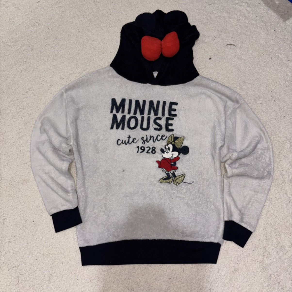 Disney Disney Minnie Mouse Fleece Sweatshirt Cream Black Size US M / EU 48-50 / 2 - 4 Thumbnail