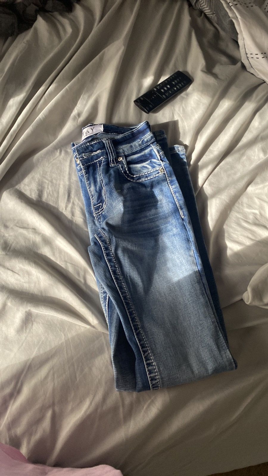 Other Bedazzled jeans Size 24" / US 00 / IT 34 - 3 Thumbnail