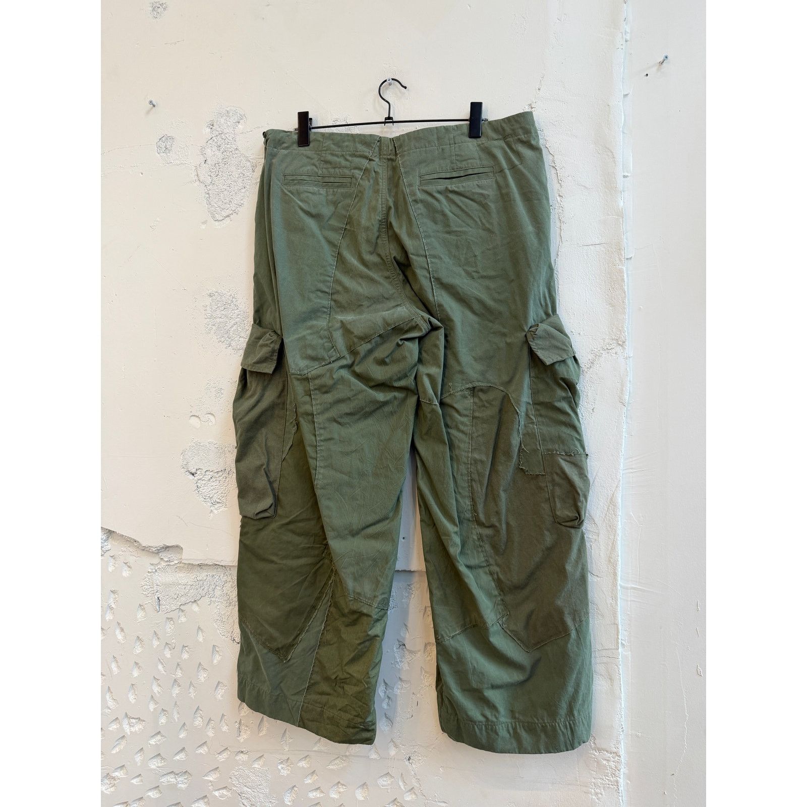 Greg Lauren Greg Lauren SAMPLE Army Tent Patchwork Wide Leg Cargo Pants Size US 34 / EU 50 - 2 Thumbnail