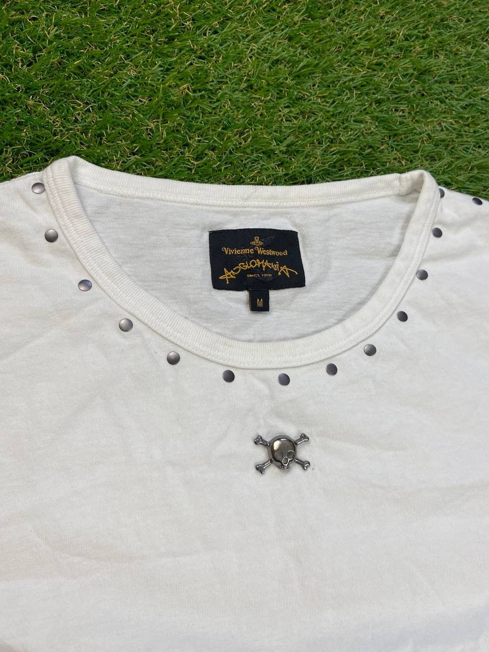 Designer × Vivienne Westwood Vivienne Westwood Anglomania Round Neck Riveted Studs Tee Size M / US 6-8 / IT 42-44 - 4 Thumbnail