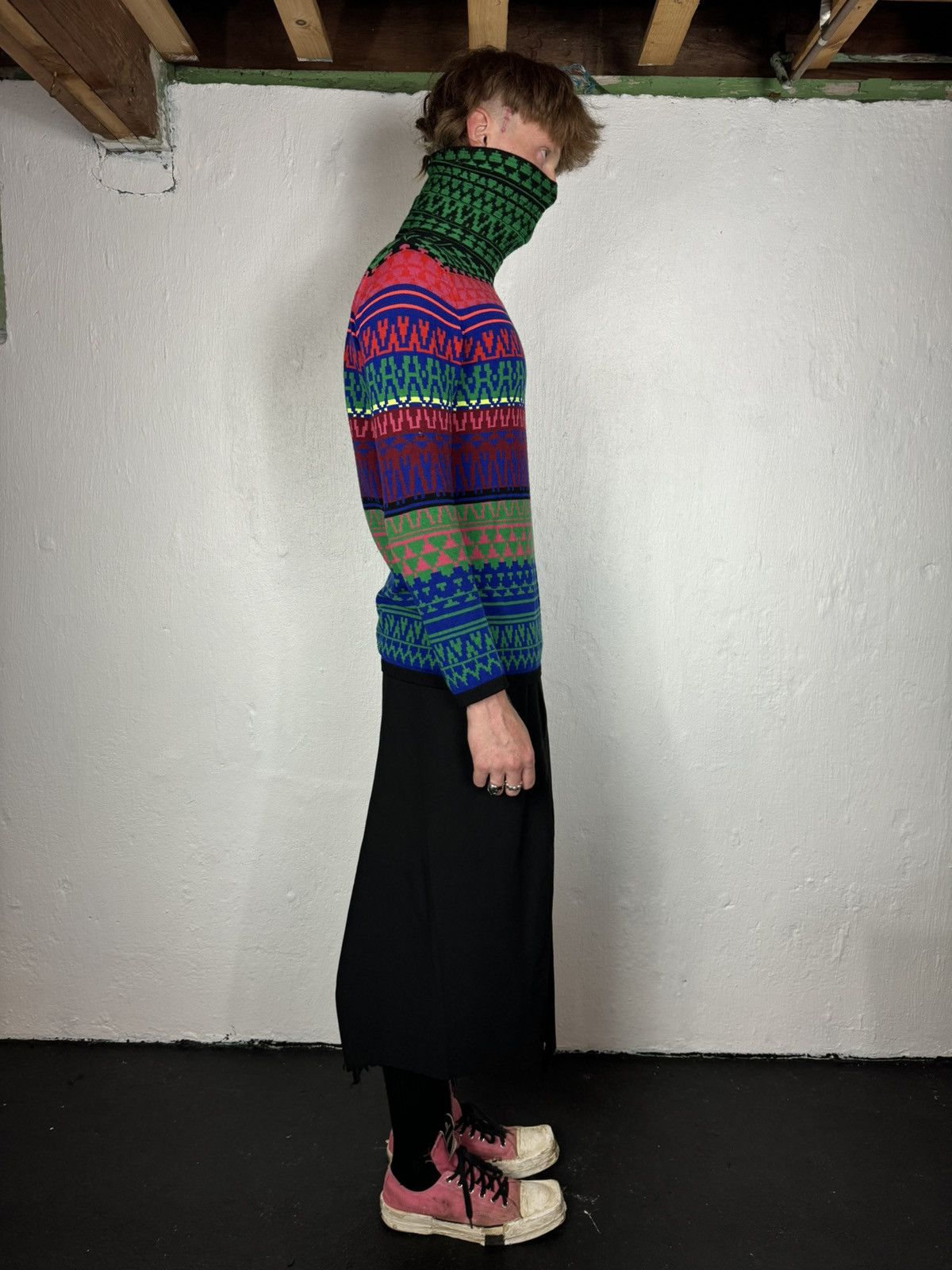 Alexander McQueen Alexander McQueen Turtle neck / mask sweater Size US M / EU 48-50 / 2 - 2 Thumbnail