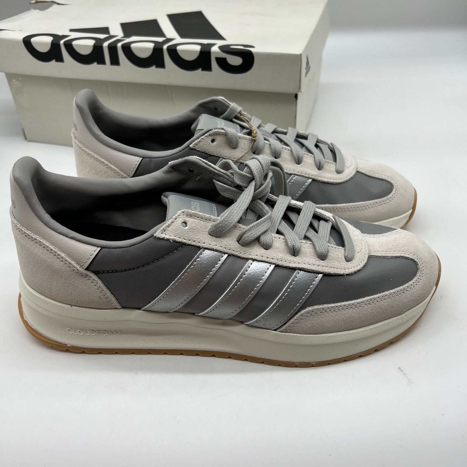 Airwalk Adidas Running Shoes Womens Size 11 US Gray Silver Size US 11 / EU 44 - 3 Thumbnail