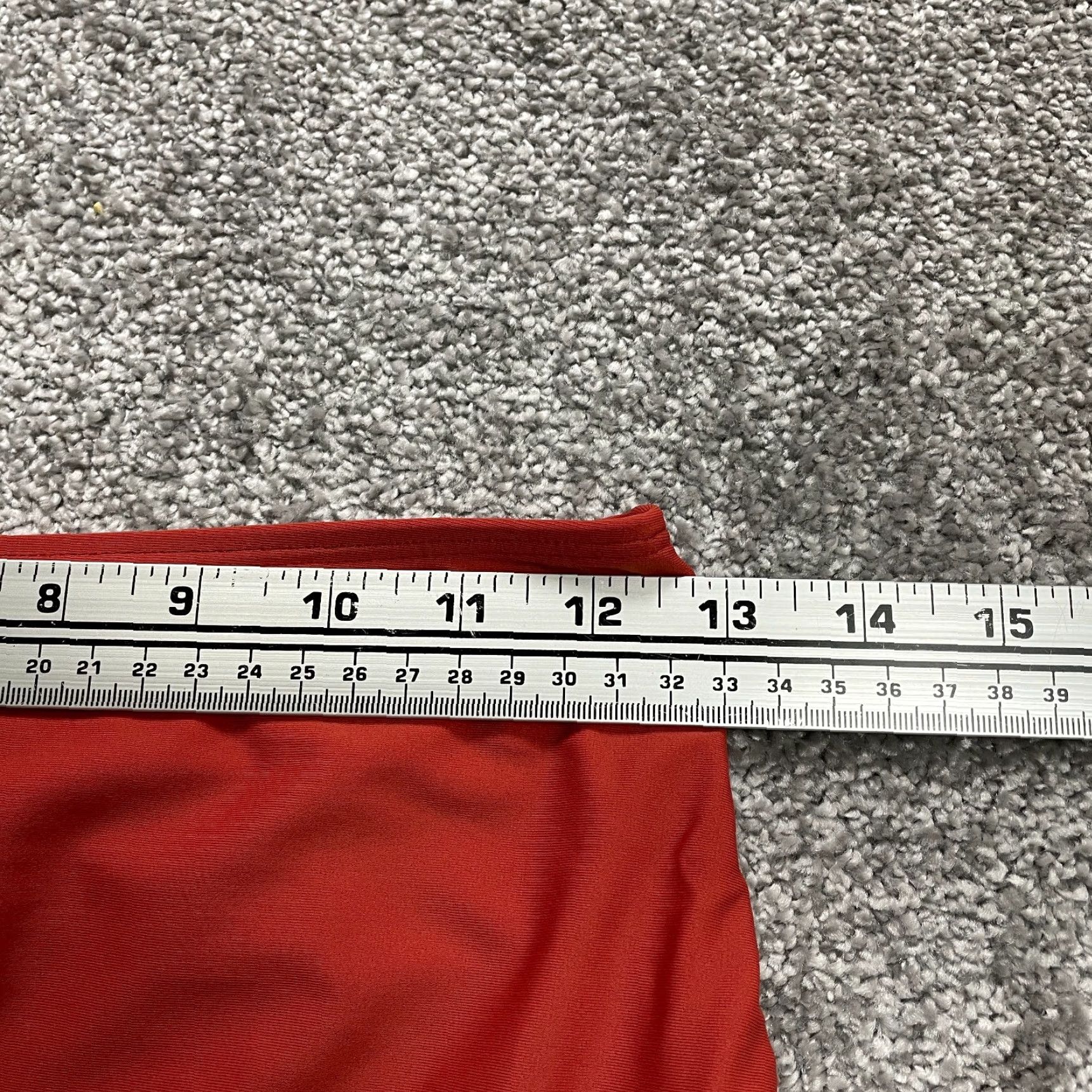 Vintage Unbranded Bikini Bottom Womens W26 Solid Red High Rise Stretch Summer Beach Size 28" / US 6 / IT 42 - 5 Thumbnail