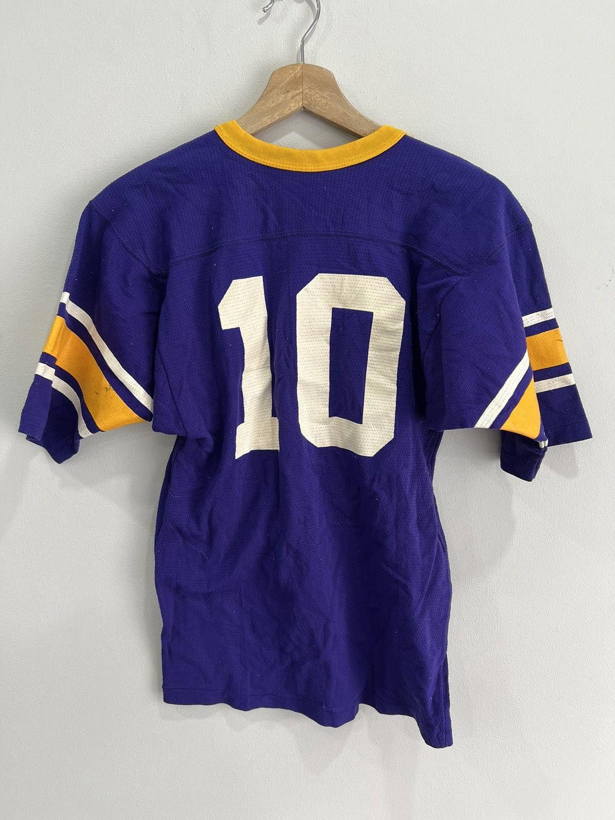 Vintage Vintage 80s Football Jersey Purple Yellow 10 Size US S / EU 44-46 / 1 - 2 Thumbnail