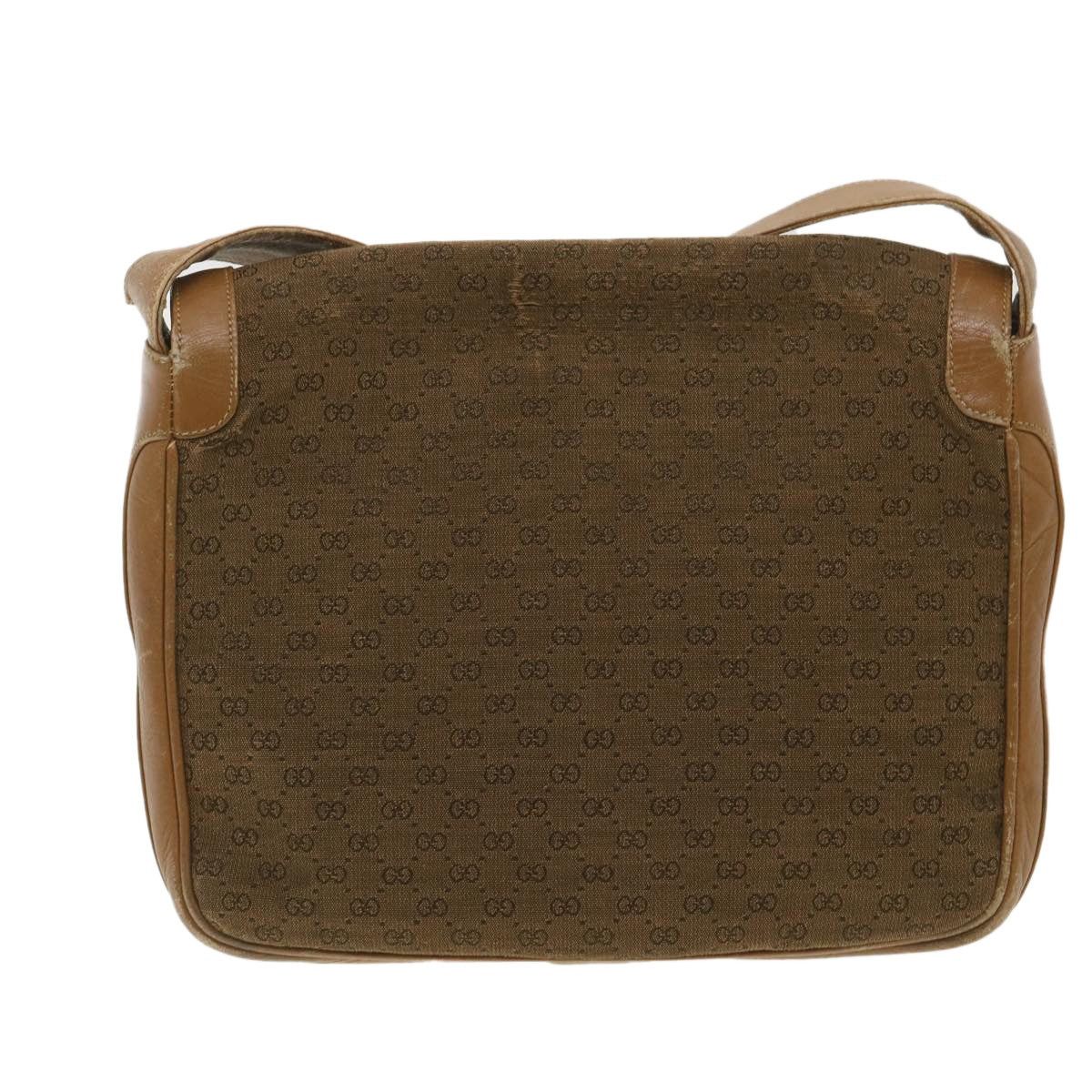 Gucci GUCCI Micro GG Canvas Shoulder Bag Beige Brown Size ONE SIZE - 5 Thumbnail