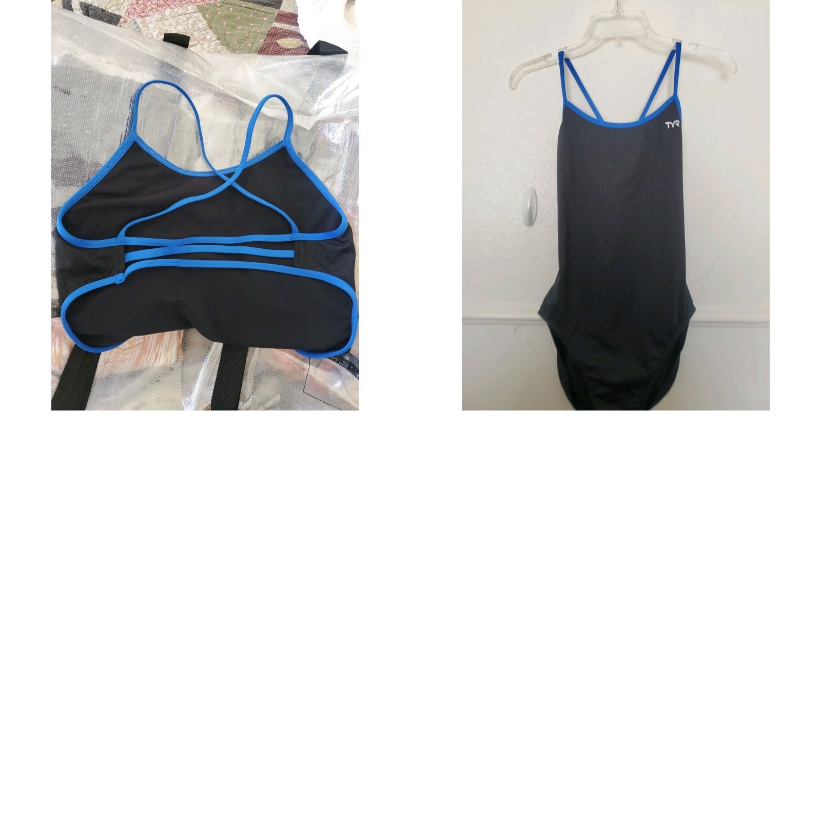 VINTAGE TYR Swimsuit Durafast Elite Trinityfit Hexa One Piece Women 38 Black