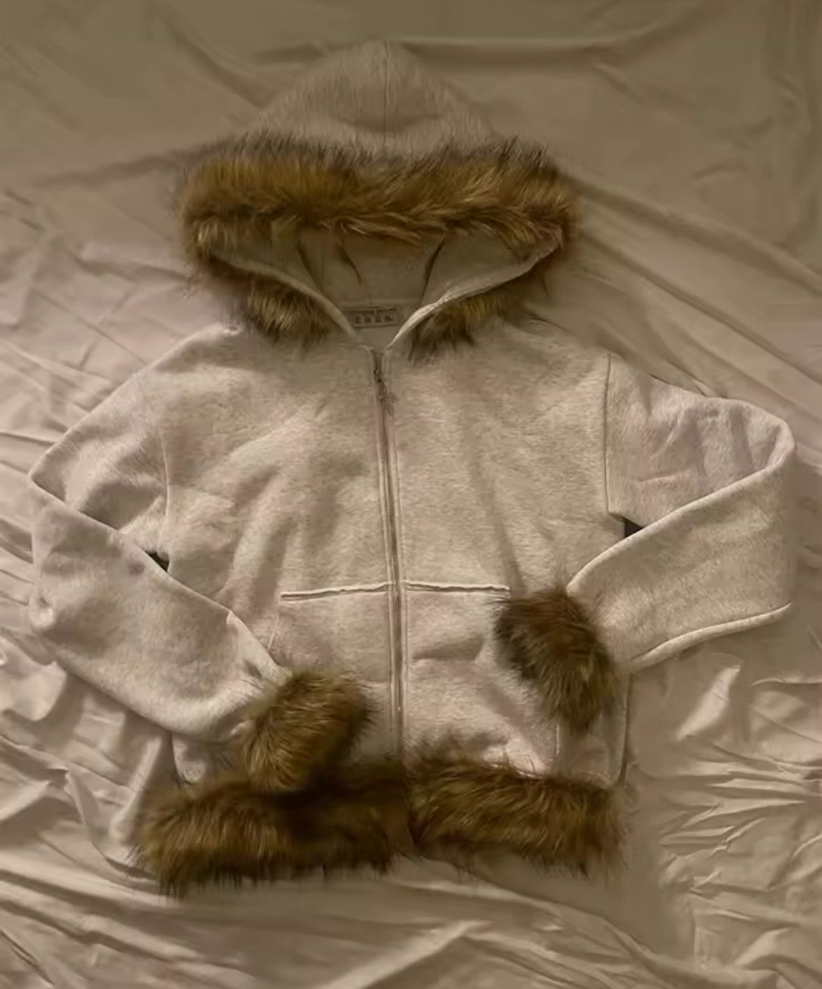Other Fashion Punk Y2K Goth Grunge Removable Faux Fur Hoodies Size US M / EU 48-50 / 2 - 2 Thumbnail