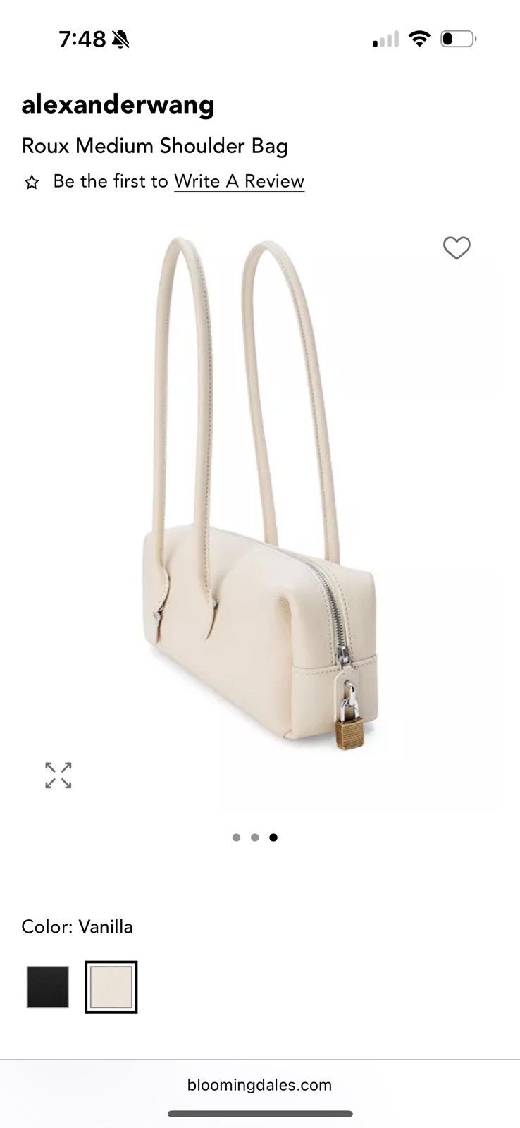 Alexander Wang Alexander Wang Roux Medium Shoulder Bag Size ONE SIZE - 2 Thumbnail