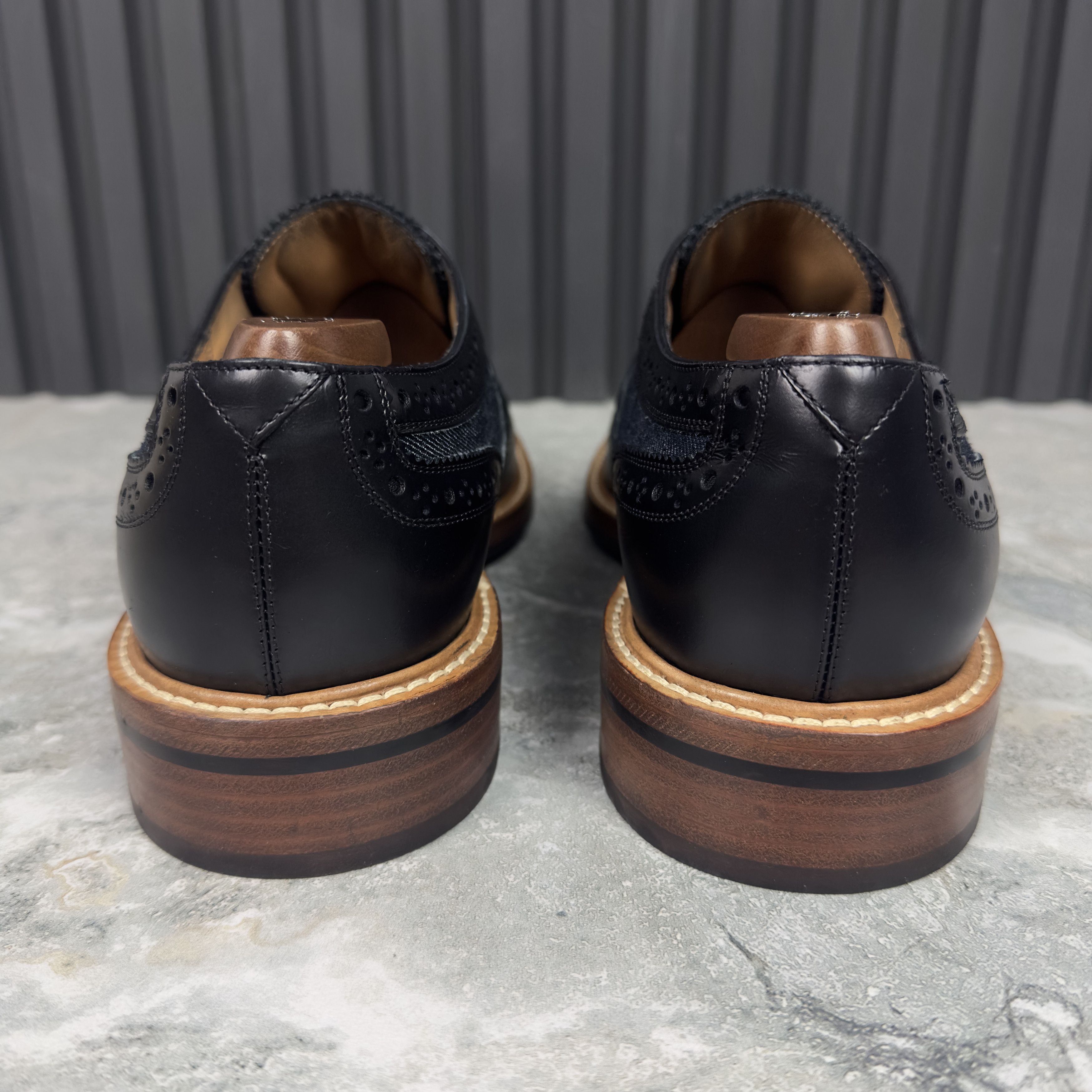 Louis Vuitton Louis Vuitton Voltaire Wingtip Derby Denim Leather Size US 9 / EU 42 - 20 Thumbnail