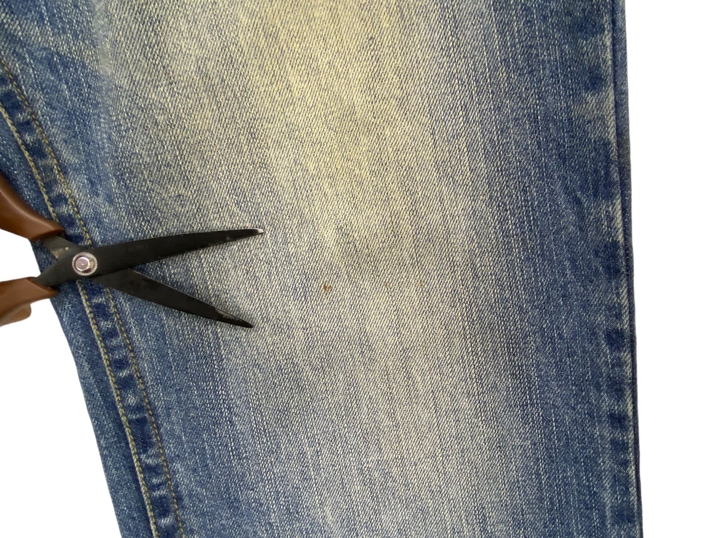 Japanese Brand Massive Squad Air Army Camo Denim Pants Distressed Jeans Size US 34 / EU 50 - 10 Thumbnail