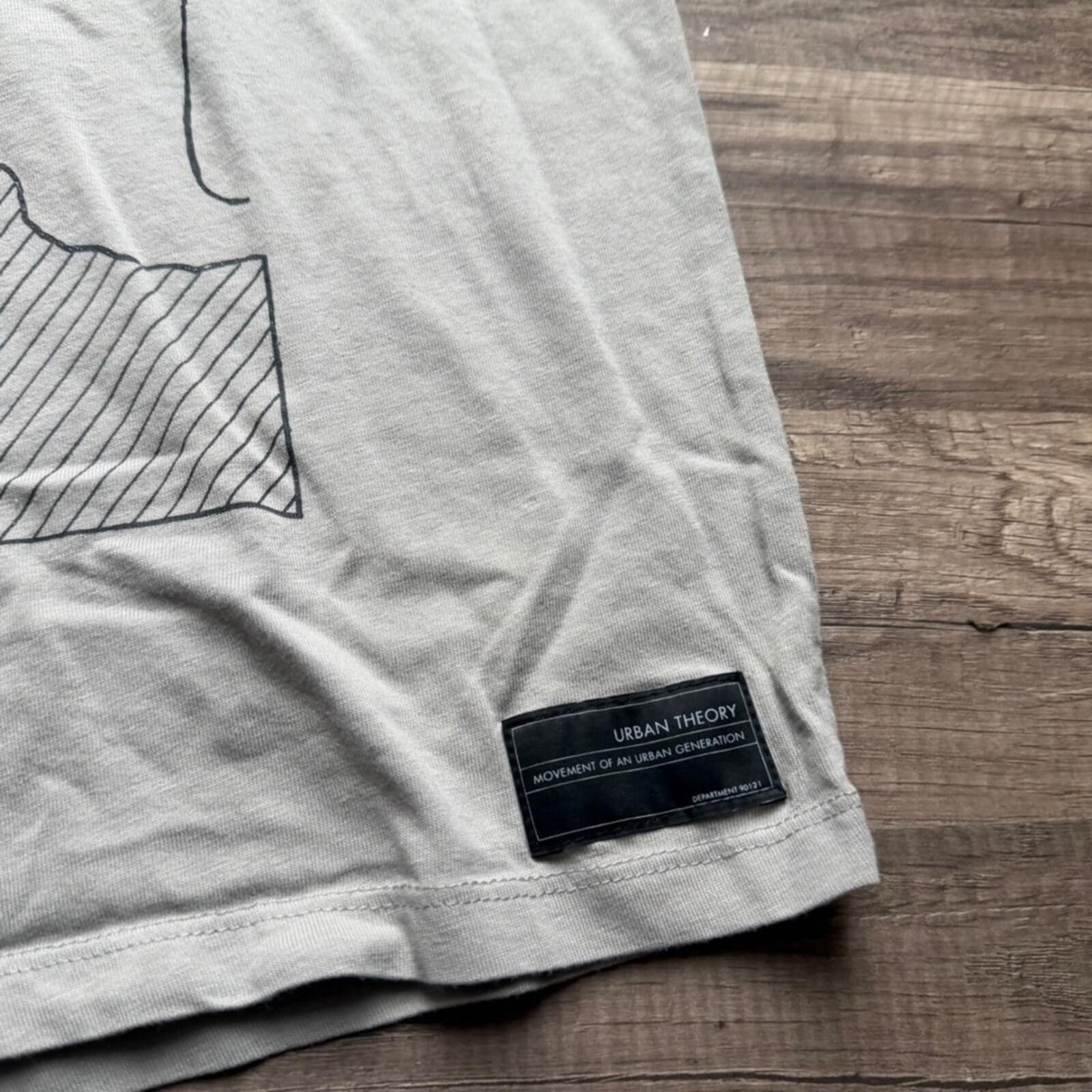 Pull & Bear Pull&Bear Urban Theory Graphic T-Shirt Grey Size US S / EU 44-46 / 1 - 2 Thumbnail