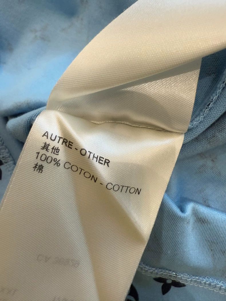 Louis Vuitton Louis Vuitton Light blue full printed logo short sleeve Size US M / EU 48-50 / 2 - 6 Thumbnail