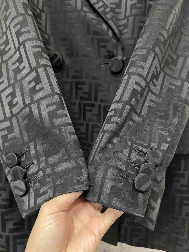 Fendi Fendi Monogram Printed Blazer Jacket Size US M / EU 48-50 / 2 - 5 Thumbnail