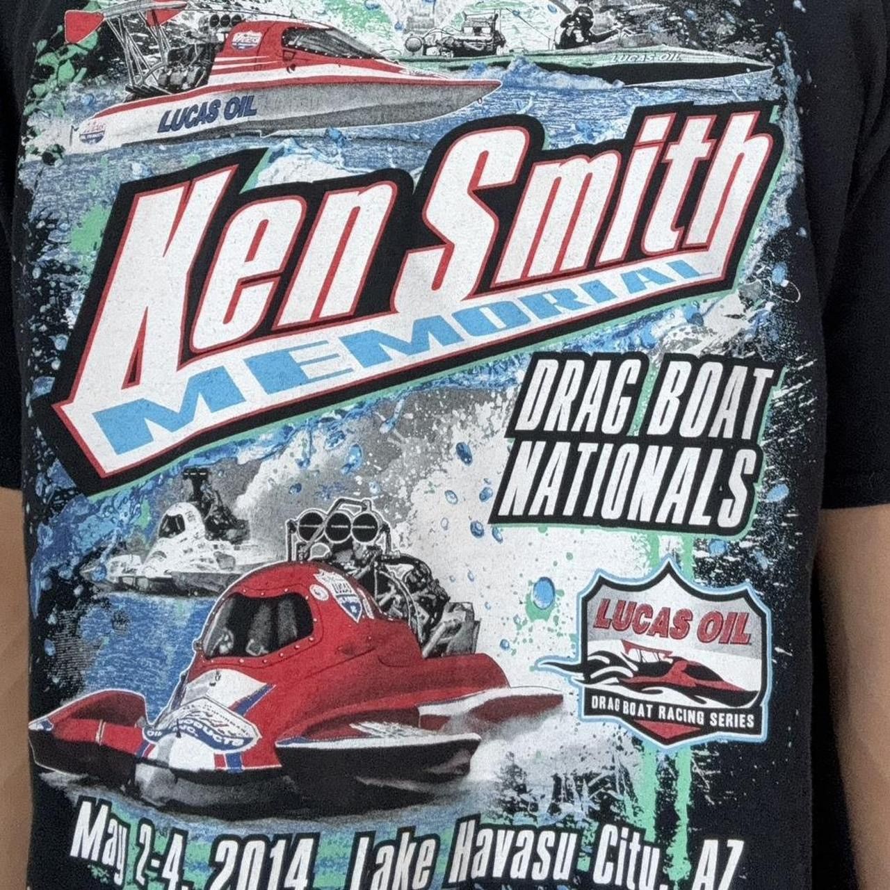 Vintage Vintage Ken Smith 2000s Racing Graphics Black Tee Shirt Size US XL / EU 56 / 4 - 5 Thumbnail