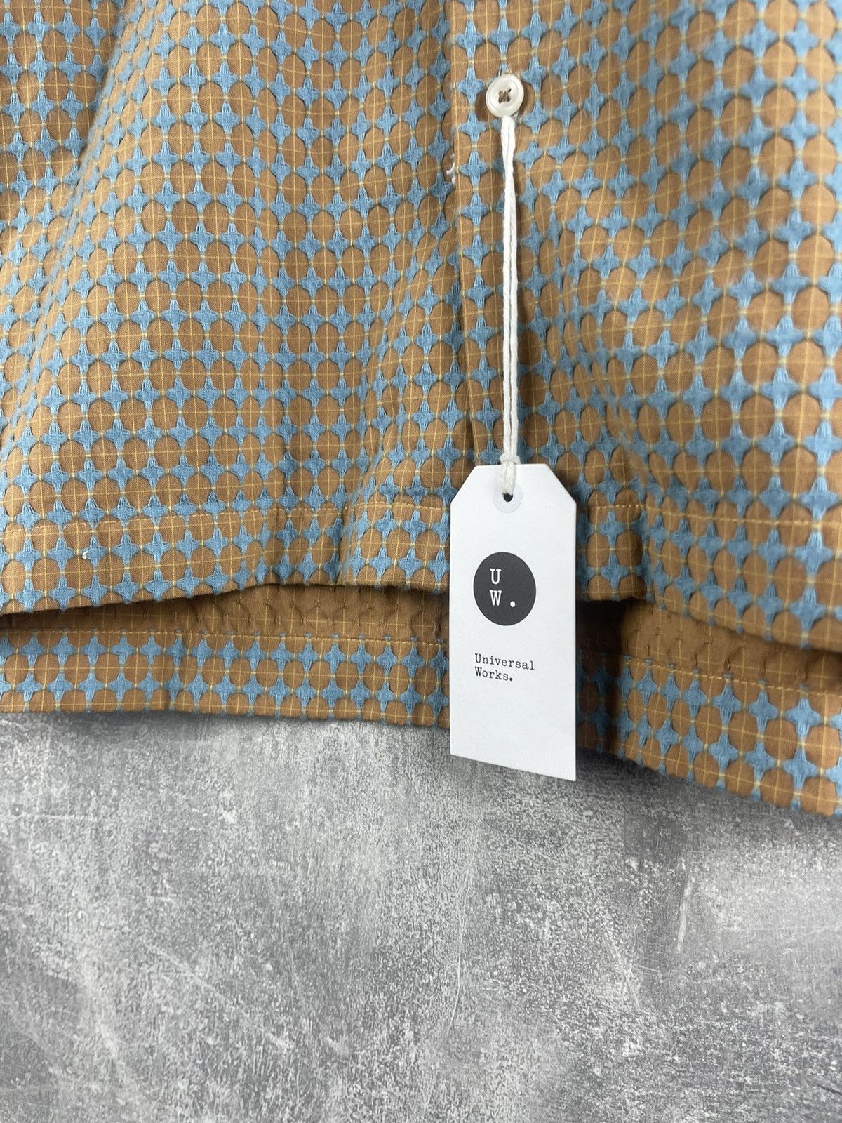 Universal Works Universal Works L.S Camp Shirt Sand Blue Deldos Cotton Size US M / EU 48-50 / 2 - 12 Thumbnail