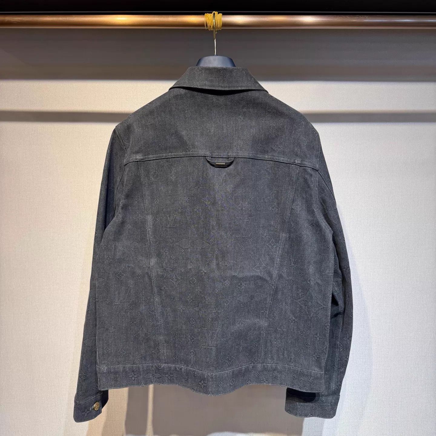 Louis Vuitton LV Black Monogram Denim Jacket 48 (New) Size US M / EU 48-50 / 2 - 2 Thumbnail