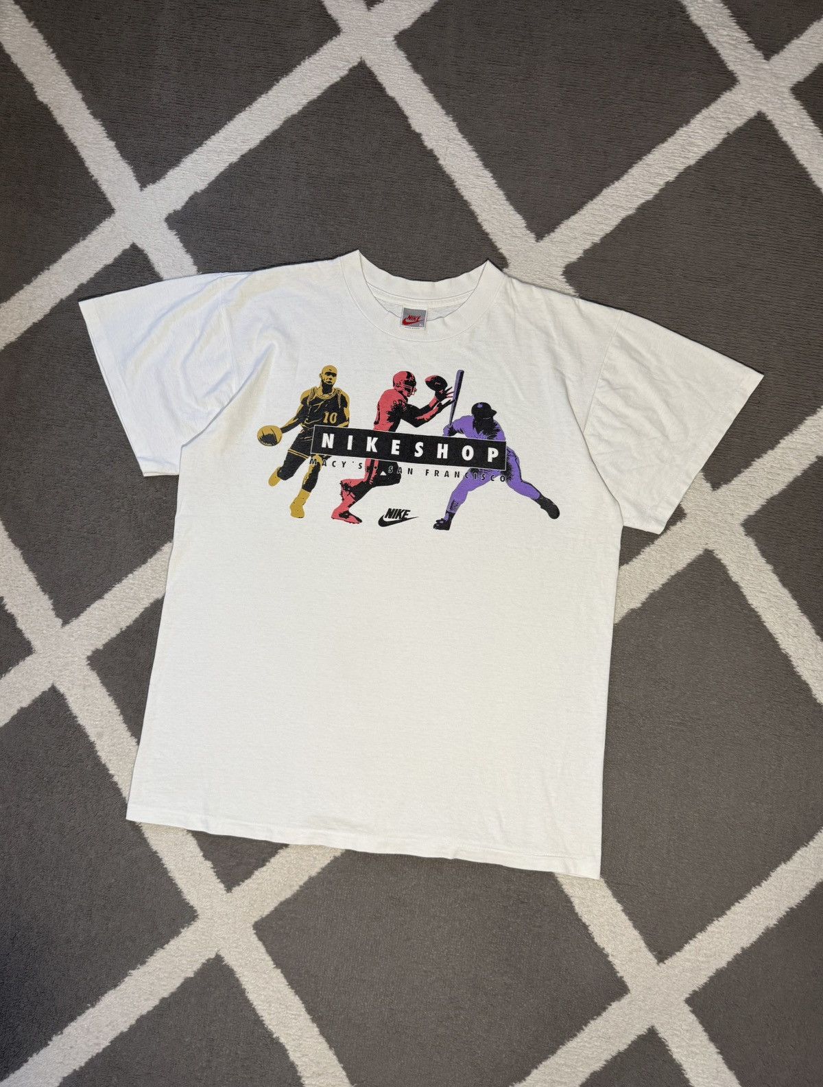 Nike Vintage 80’s Nike Made in USA Single Stitch Graphic T-shirt Size US XL / EU 56 / 4 - 3 Thumbnail
