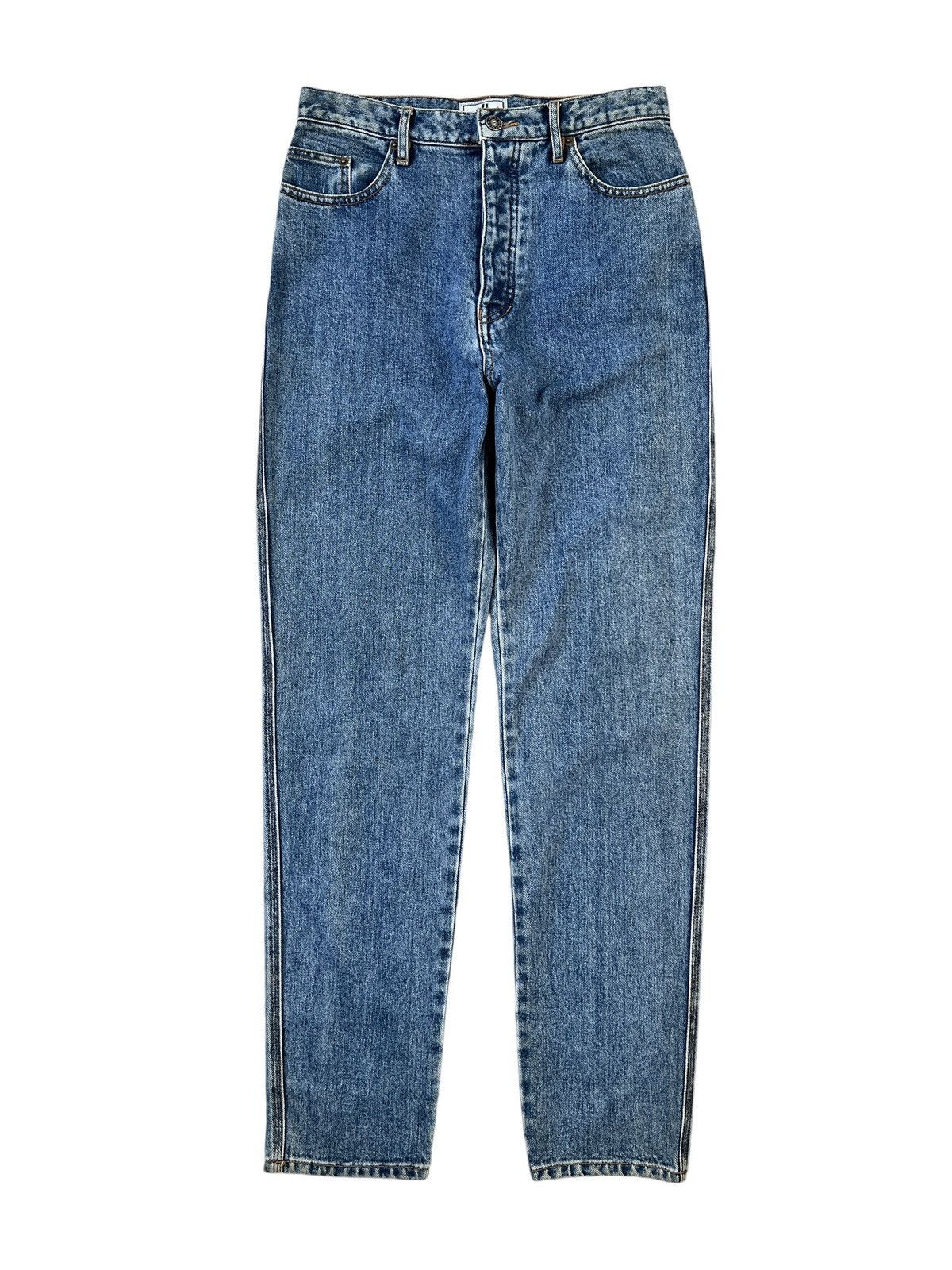 Gaultier Homme Objet × Jean Paul Gaultier Vintage Gaultier Jeans Tapered Washed Denim Size US 29 - 4 Thumbnail