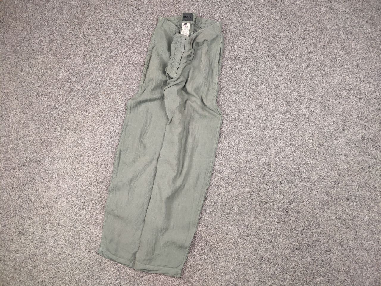 OSKA Oska Germany Design Linen pistachio color Light Baggy Pants Size 32" / US 10 / IT 46 - 3 Thumbnail