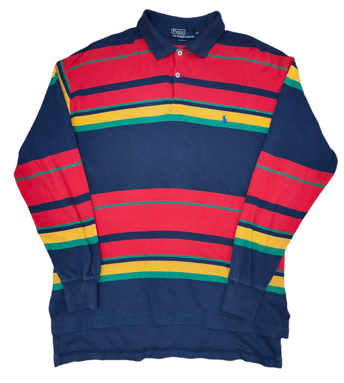 Polo Ralph Lauren Vtg Polo Ralph Lauren Stripes Long Sleeve Size US L / EU 52-54 / 3 - 1 Thumbnail