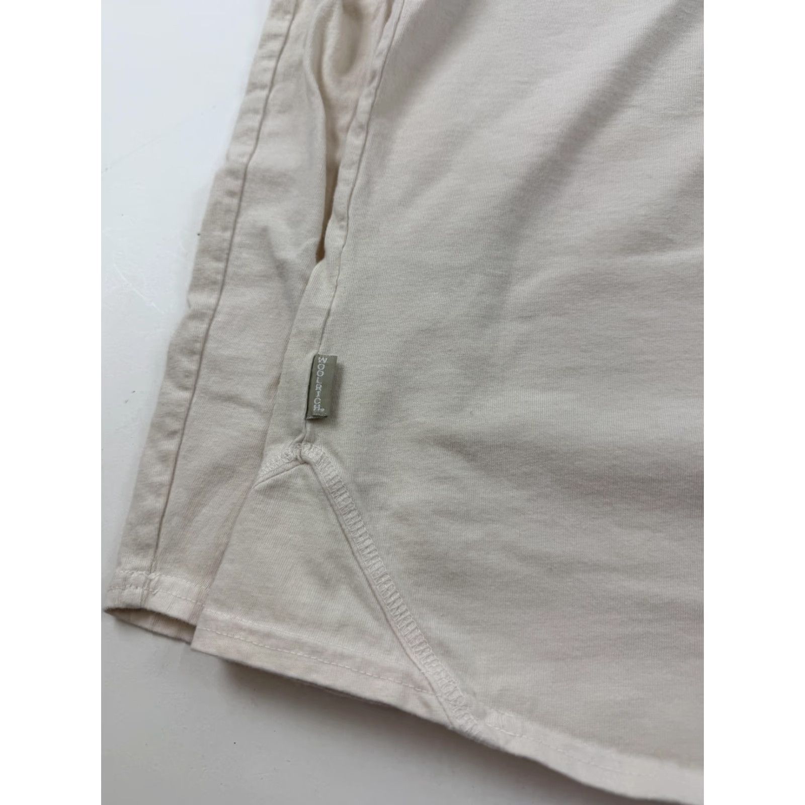 Vintage Woolrich Shirt Womens M White Henley Long Sleeve Embroidered Knit Top Size M / US 6-8 / IT 42-44 - 7 Thumbnail