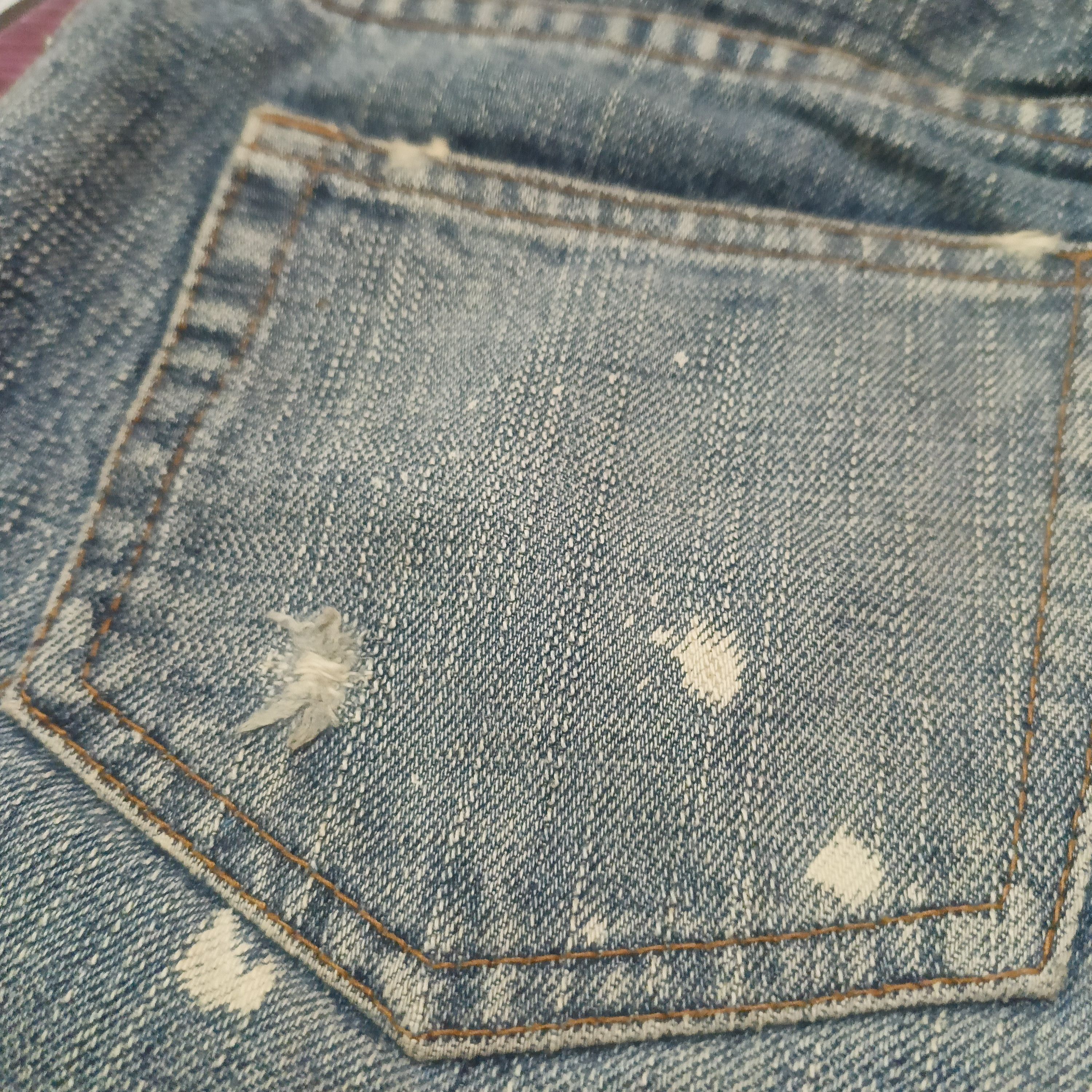 Who Decides War Japanese Earth Music & Ecology Painting Selvedge jeans Size US 31 - 18 Thumbnail