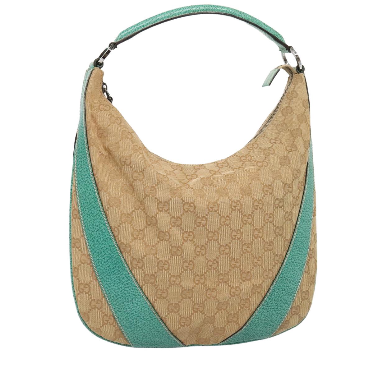 Gg Canvas Beige Canvas Shoulder Bag (Pre-Owned)
