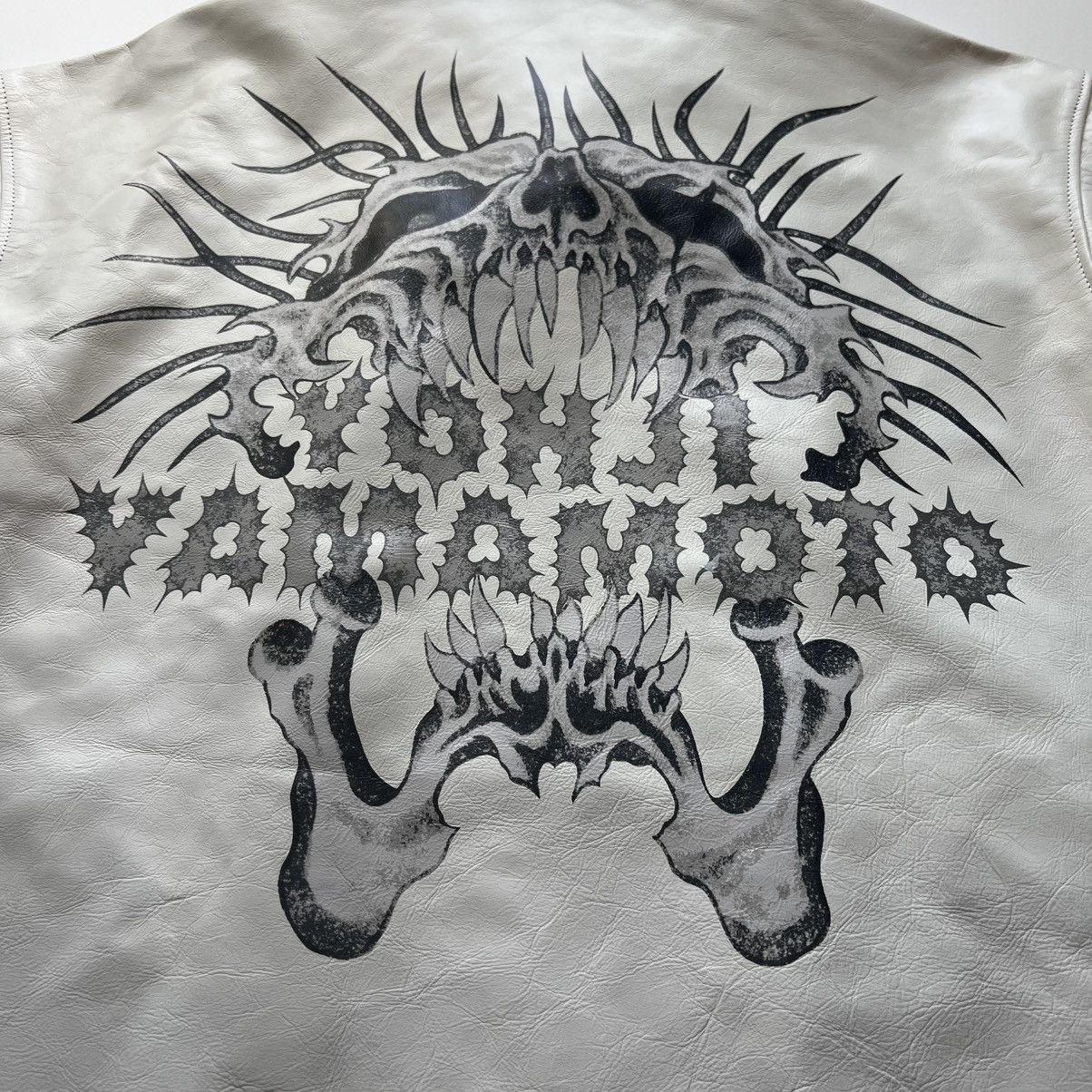 Supreme × Yohji Yamamoto Supreme Y’s by Yohji Yamamoto Leather Jacket White XL Bladee Size US XL / EU 56 / 4 - 18 Thumbnail
