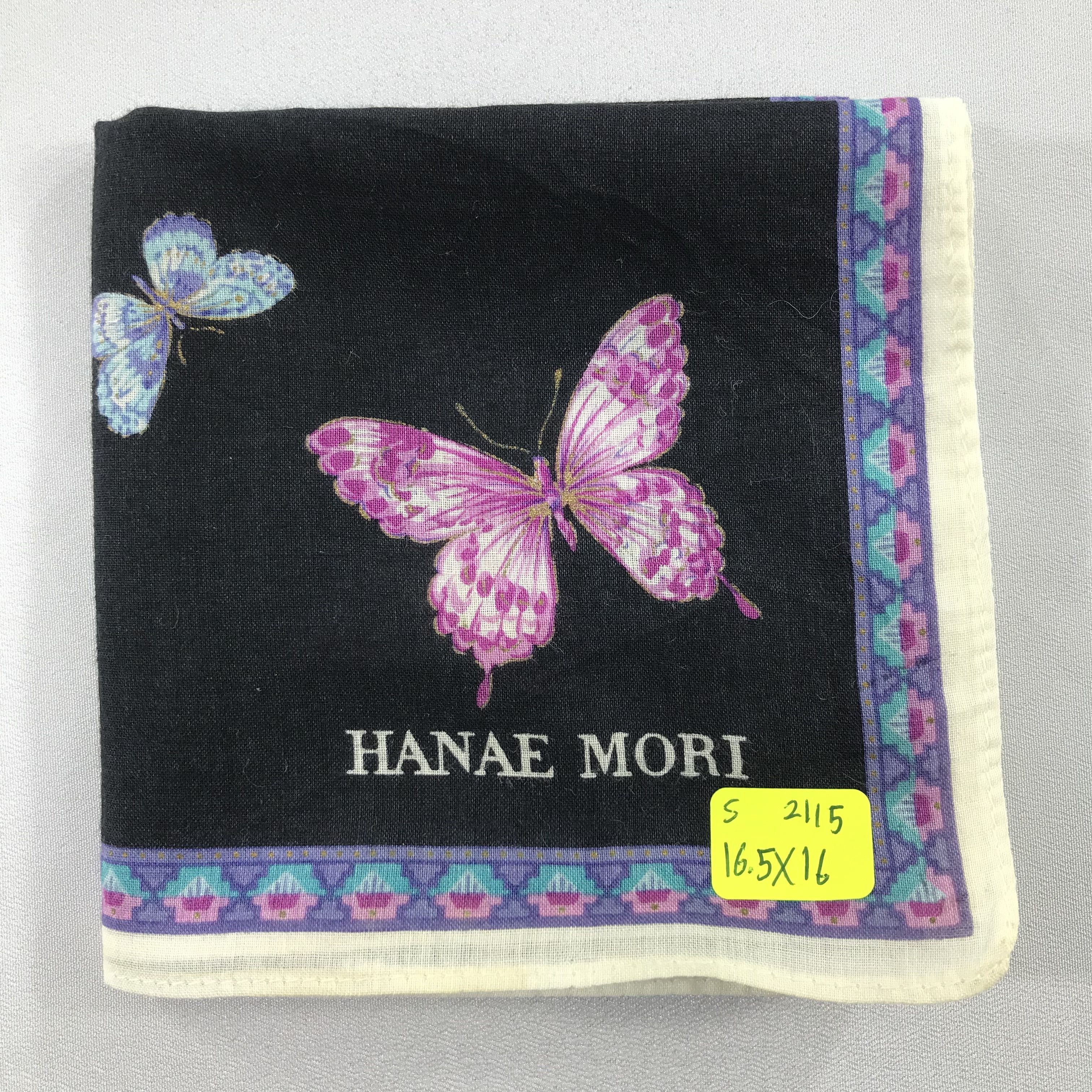 Hanae Mori × Vintage Hanae Mori Bandana / Handkerchief / Neckerchief - S2115 Size ONE SIZE - 5 Thumbnail