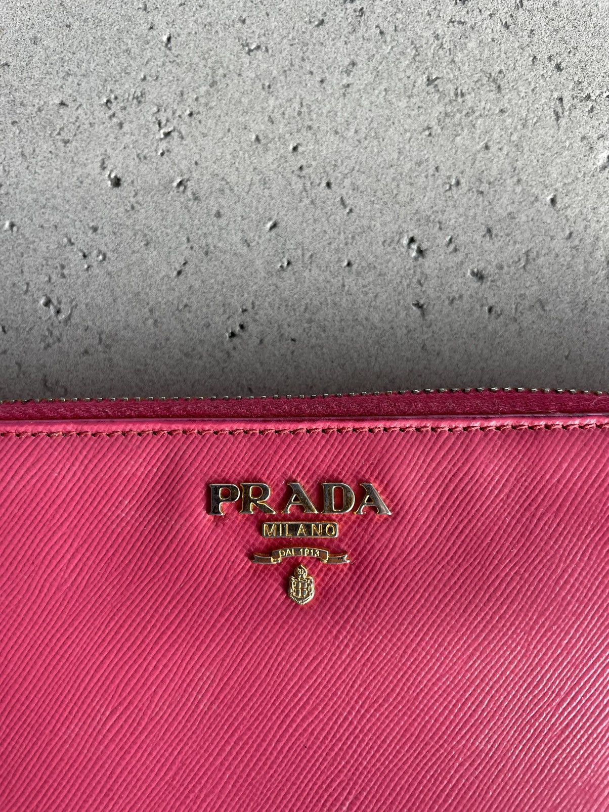 Prada Prada Saffiano Leather Zippy Wallet Size ONE SIZE - 3 Thumbnail