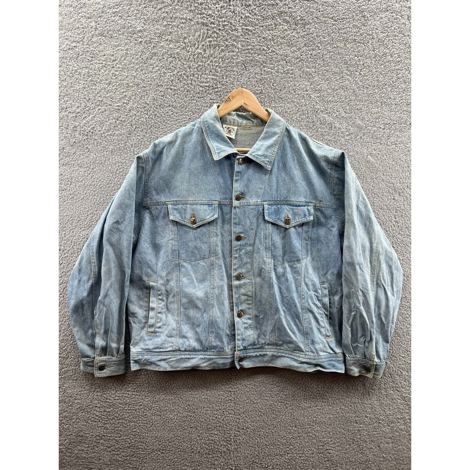 image of Disney Mickey & Co Classic Original 1928 Denim Jean Jacket in Blue, Men's (Size 2XL)