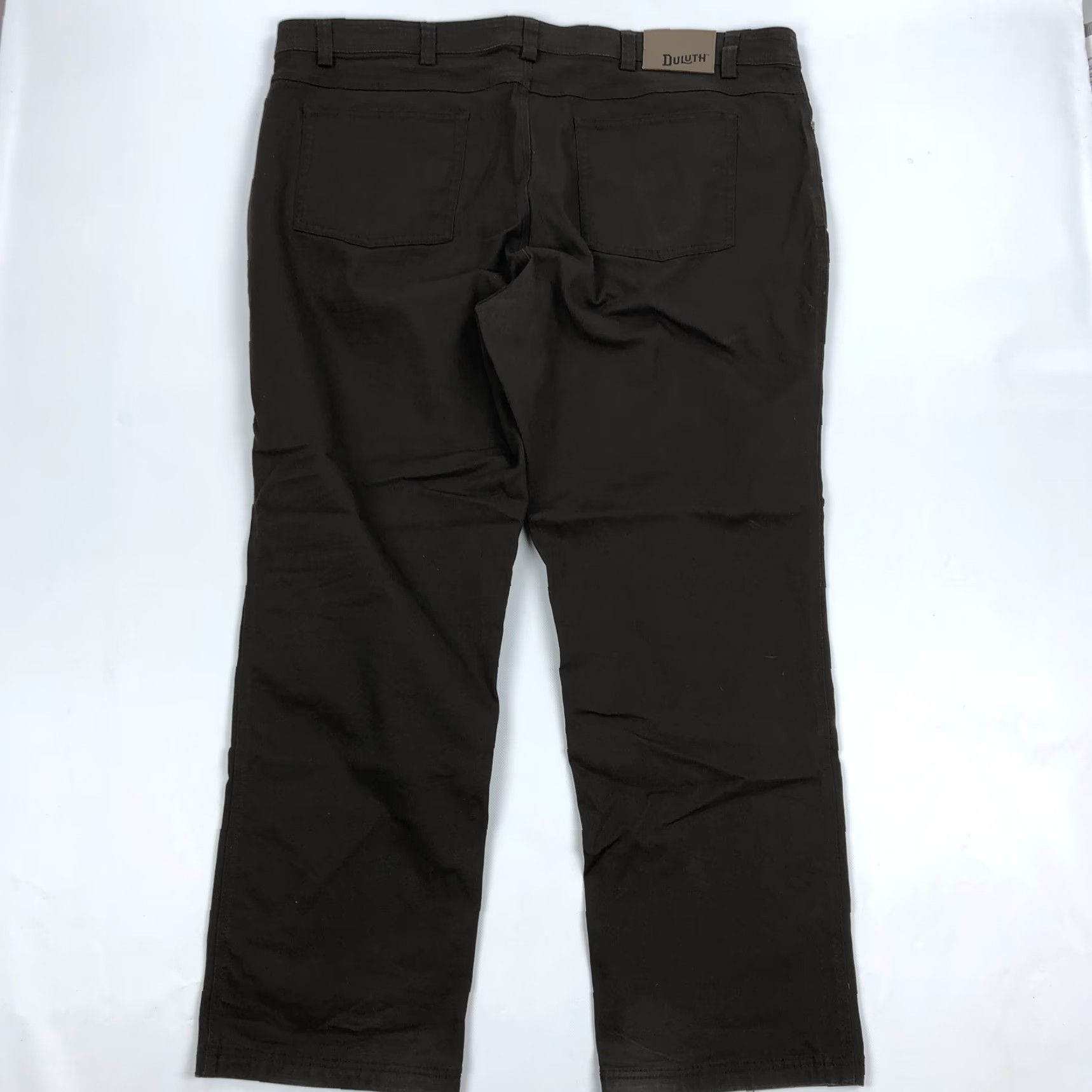 Duluth Trading Company Duluth Trading Co Flex Fire Hose Pants Men's 44x32 Chocolate Brown Relaxed Fit Chinos Work Pants Pant Size US 44 / EU 60 - 2 Thumbnail